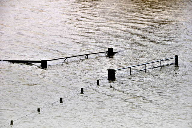 Flooding near Machynlleth, January 13th 2011